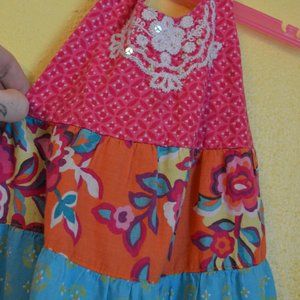 Mult-colored Floral Boho Dress